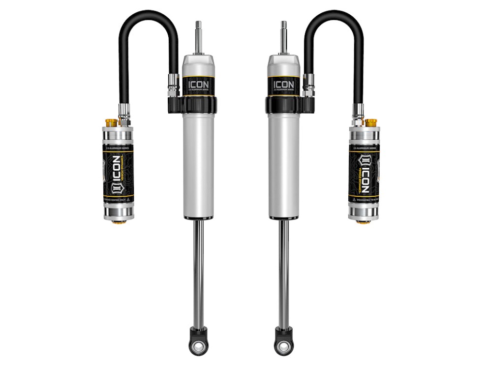 Icon Vehicle Dynamics 217803CP 2.5 VS Remote Reservoir CDCV Rear Reservoir Adjustable Shock Lift 4.5" Dodge Ram 3500/2500 13-26 Pair