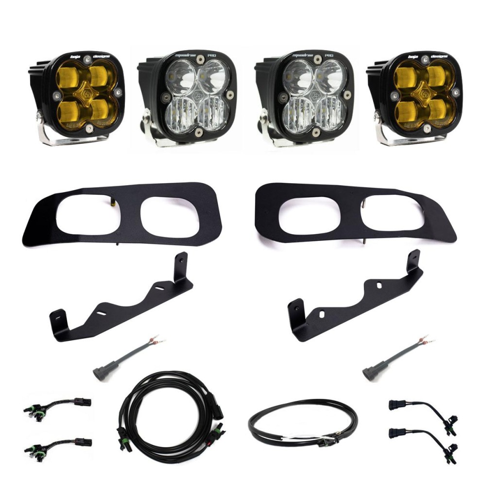 Baja Designs 448228UP Squadron SAE/Squadron Pro SAE Fog Fog Pocket Light Kit Ford F-250/F-350 23-25