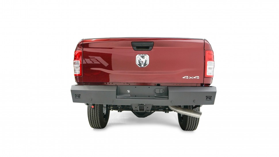 Fab Fours DR19-RT4250-1 Red Steel Rear Bumper Dodge Ram 1500 19-21