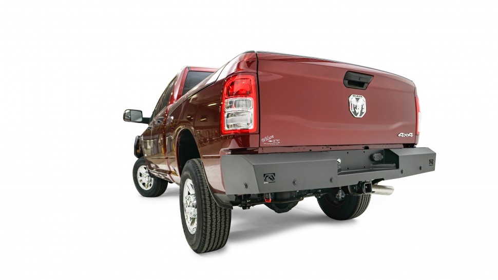 Fab Fours DR19-RT4250-1 Red Steel Rear Bumper Dodge Ram 1500 19-21
