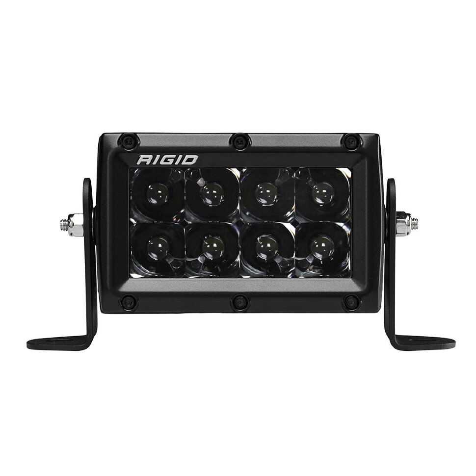 Rigid Industries 104213BLK E-Series Led Light Bar 4" Spot