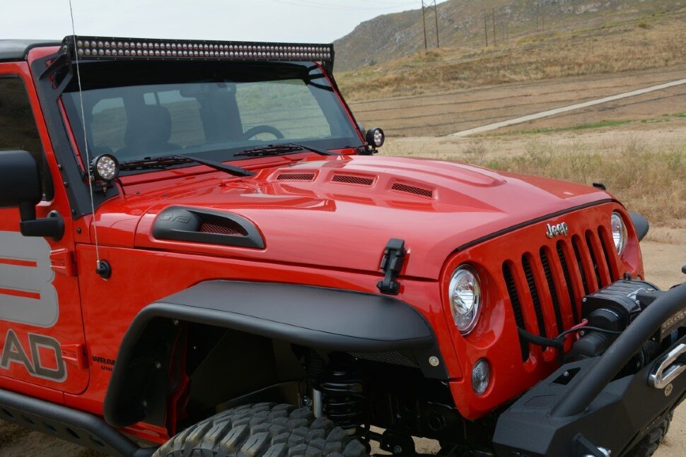 Теплорозсіювальний капот Jeep Wrangler JK 07-18 DV8 Offroad HDMB07-02