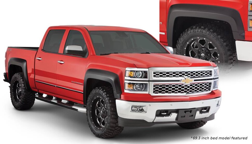 Расширители колесных арок Chevrolet Silverado 1500/2500/3500 14-19 к-кт 4 шт. Extend A Bushwacker 40964-02