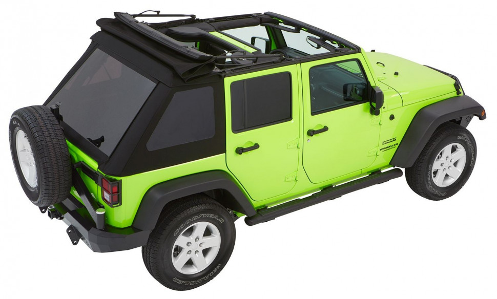 М`який дах софт Топ Jeep Wrangler JK 07-18 4 Door (Black Diamond) Trektop Glide Bestop 5492335