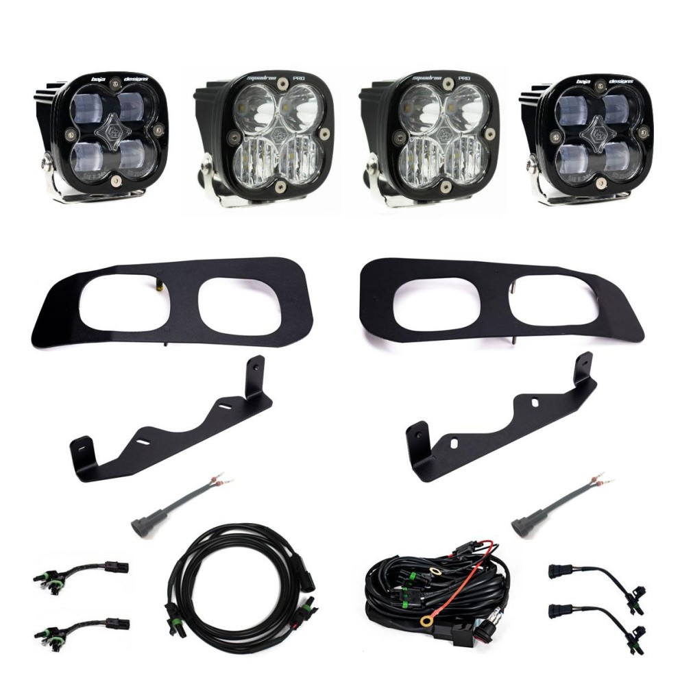 Baja Designs 448227 Squadron SAE/Squadron Pro SAE Fog Fog Pocket Light Kit Ford F-250/F-350 23-25