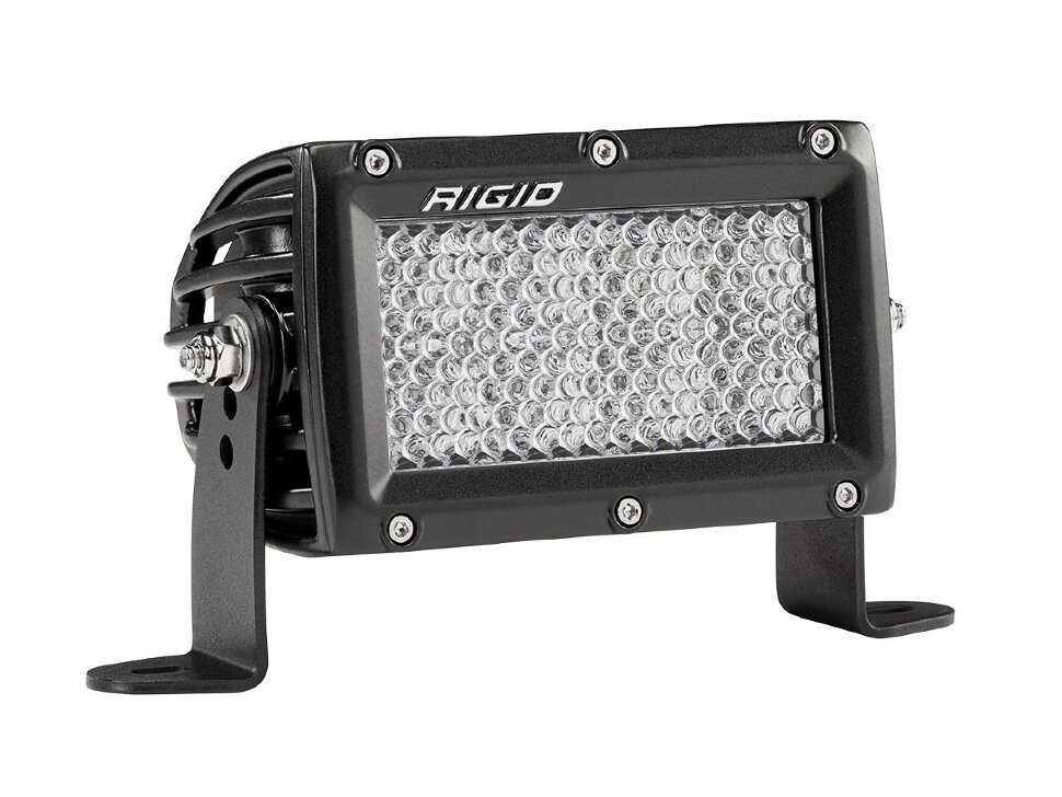 Rigid Industries 104513 E-Series Led Light Bar 4" Flood/Diffused
