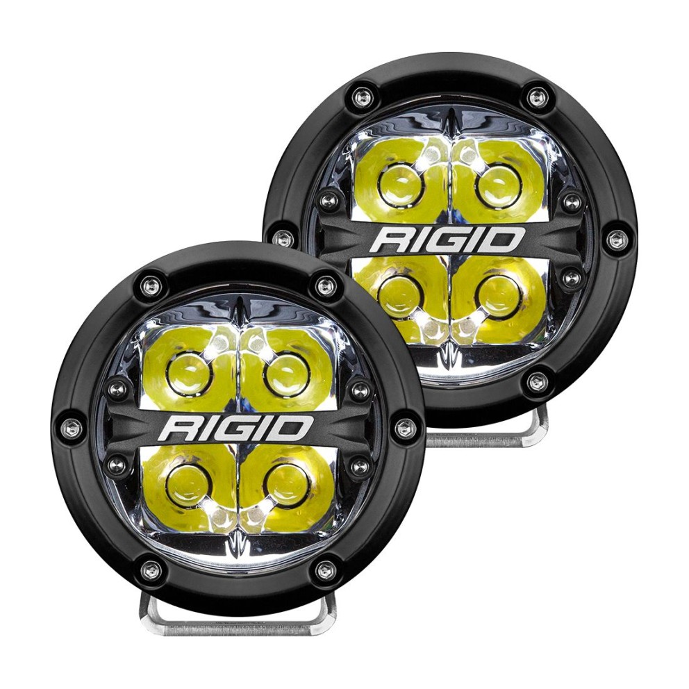 Rigid Industries 36113 360-Series Light (Pair) W/Backlit White 4" Spot