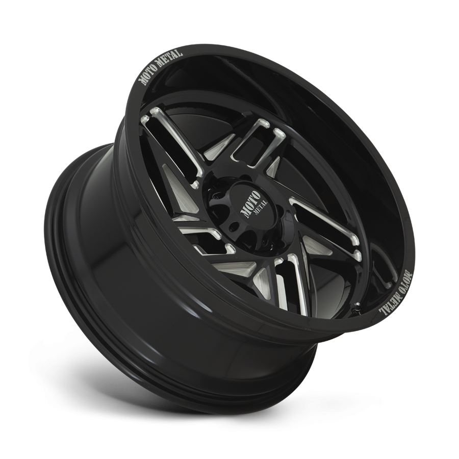 Колесный диск Moto Metal Ripsaw Gloss Black Milled 20x10 ET-18 MO99621050318N