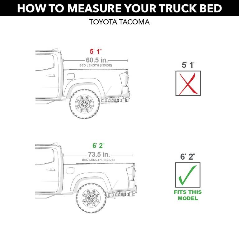 Ролета багажника выдвижная Toyota Tacoma 16-23 6'2" A-Series Roll-N-Lock BT531A