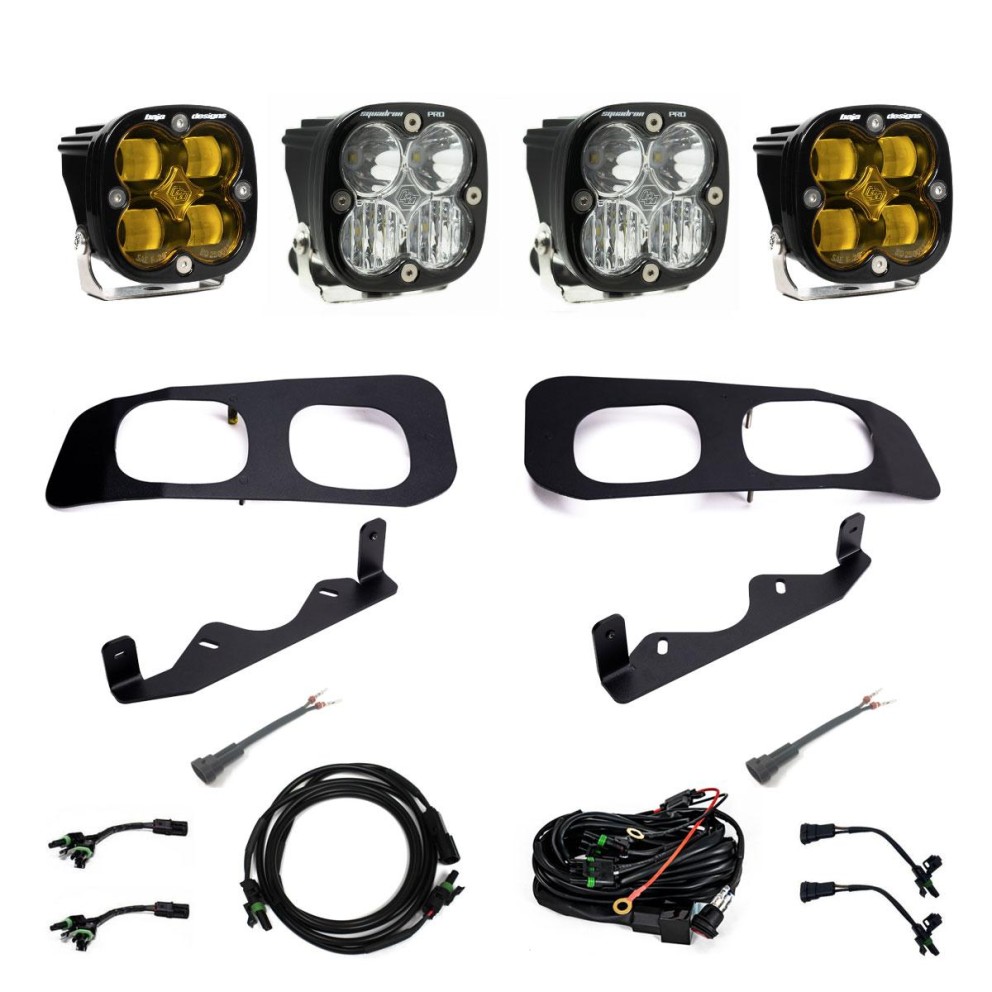 Baja Designs 448228 Squadron SAE/Squadron Pro SAE Fog Fog Pocket Light Kit Ford F-250/F-350 23-25