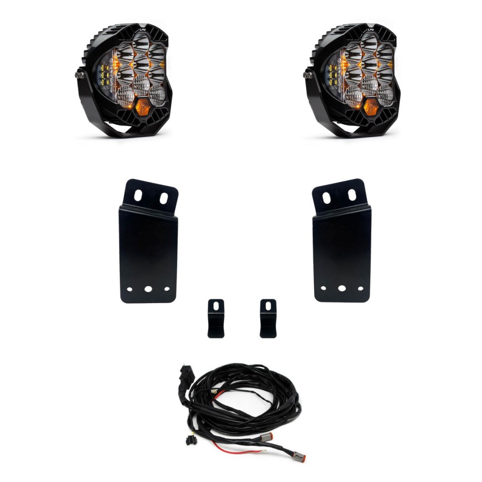 Комплект дополнительных LED фар на бампер Driving/Combo Dodge Ram 1500 TRX 19-24 LP9 Pro Baja Designs 448044