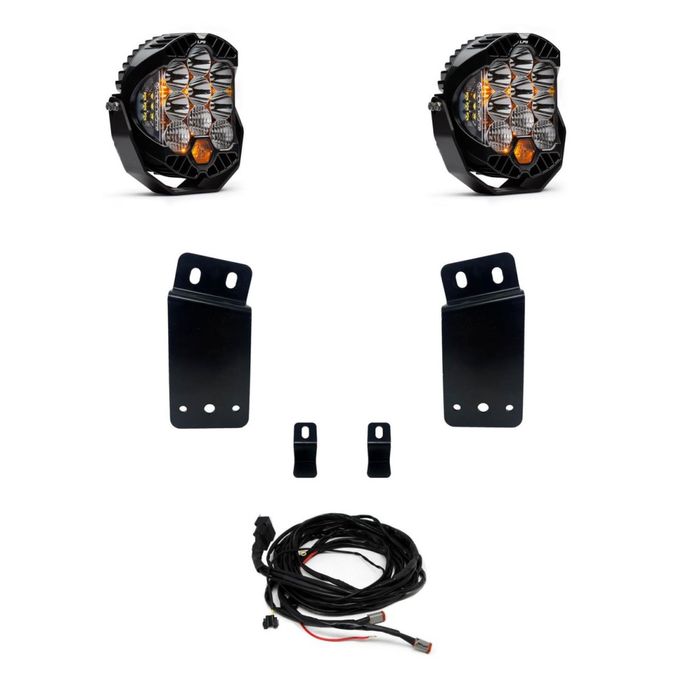 Комплект дополнительных LED фар на бампер Driving/Combo Dodge Ram 1500 TRX 19-24 LP9 Pro Baja Designs 448044