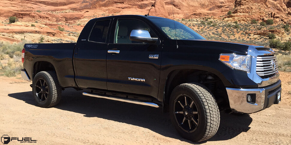 Fuel Off Road D55618909850 Coupler Wheel Matte Black Double Dark Tint 18x9 +1