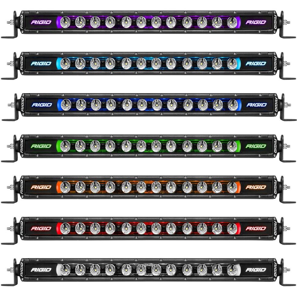 Світлодіодна Led балка з RGB підсвіткою 10" Broad/Spot Radiance Rigid Industries 210603