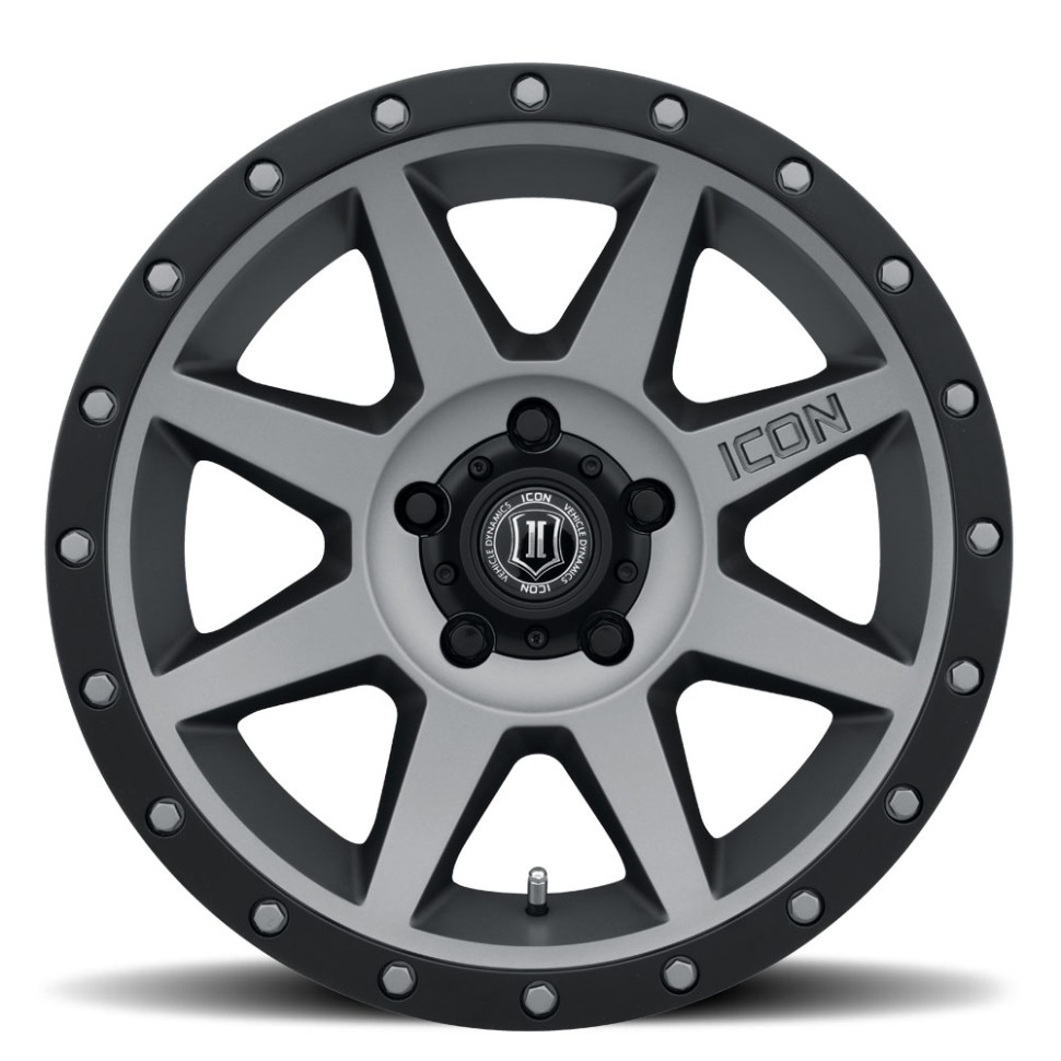 Icon Vehicle Dynamics 1817857345TT Rebound Wheel Titanium 17x8.5 Offset -6