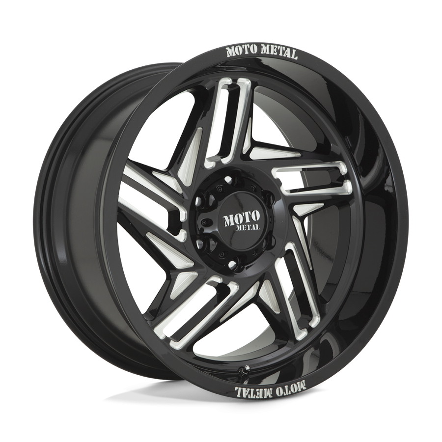 Колесный диск Moto Metal Ripsaw Gloss Black Milled 20x10 ET-18 MO99621063318N
