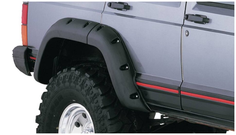 Bushwacker 10911-07 Cut Out Fender Flares Set 4 PC Jeep Cherokee 00-01
