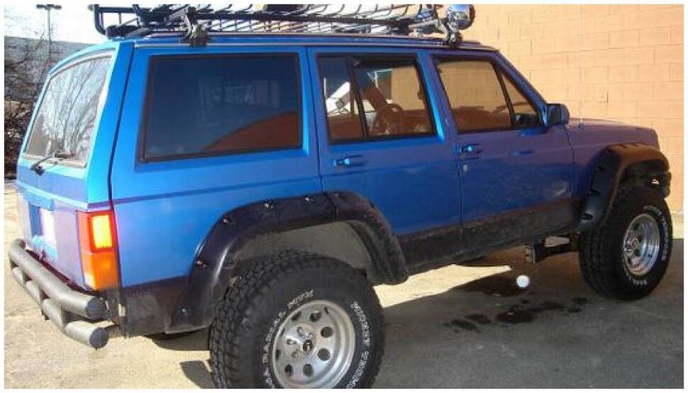 Bushwacker 10911-07 Cut Out Fender Flares Set 4 PC Jeep Cherokee 00-01