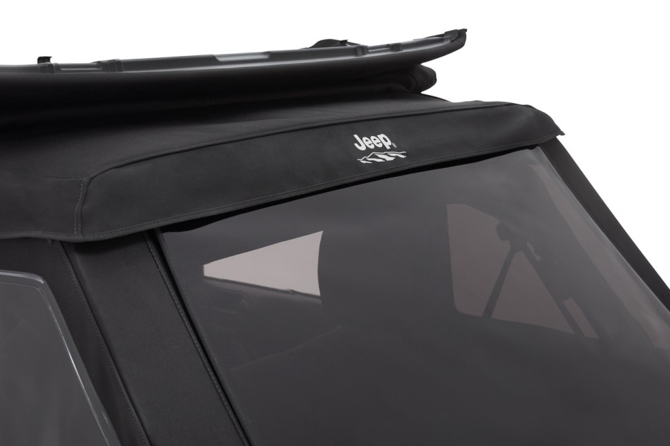 Мягкая крыша Trektop Glide Soft Top Premium Black Twill Jeep Wrangler JK 07-18 2 Door Bestop 5442217