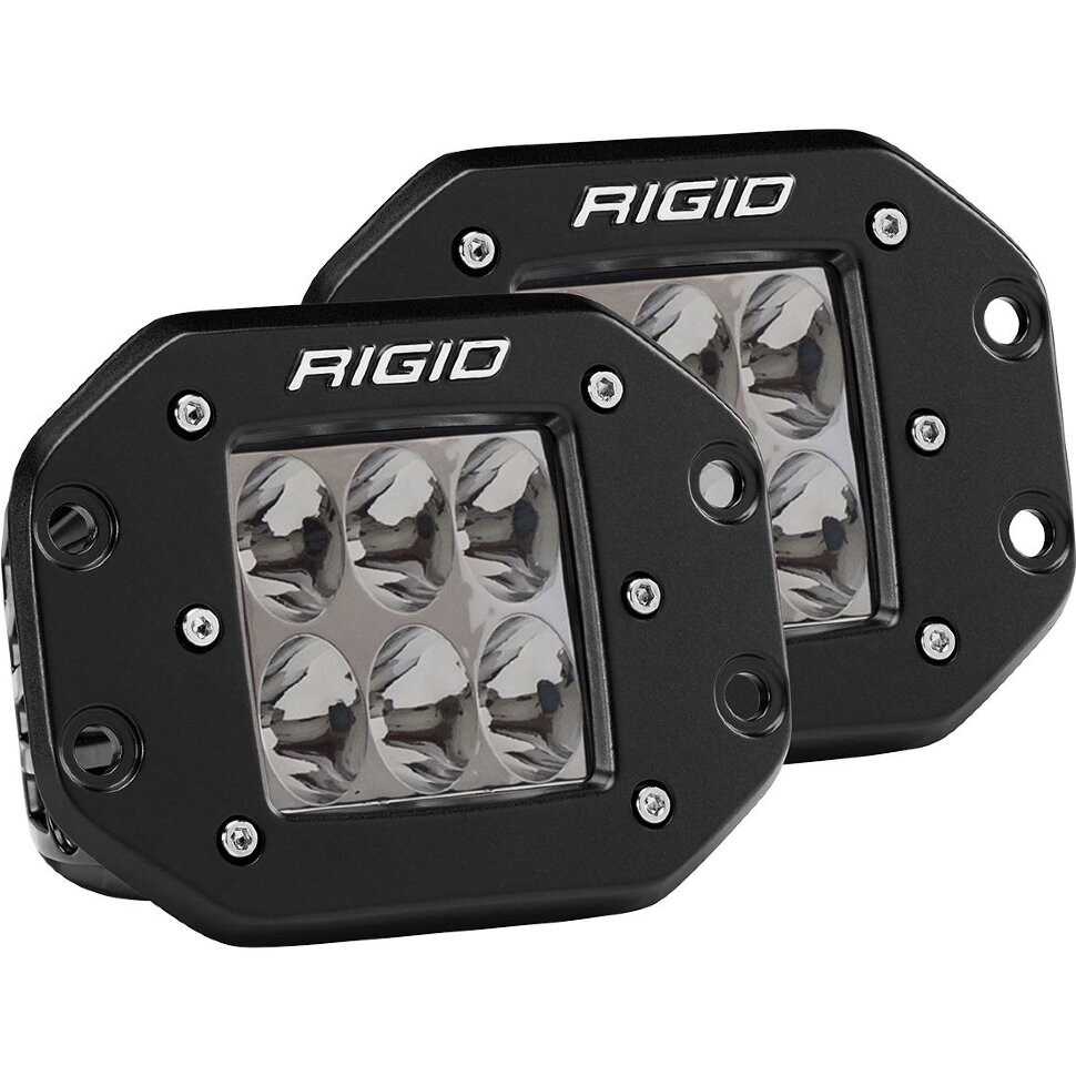 Rigid Industries 512313 D-Series Flush Mount Light (Pair) 3x3" Driving