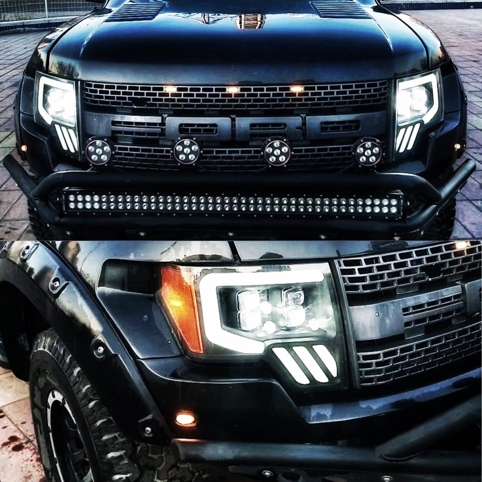 Комплект передних Led фар Ford F-150 09-14 NOVA-Series AlphaRex 880191