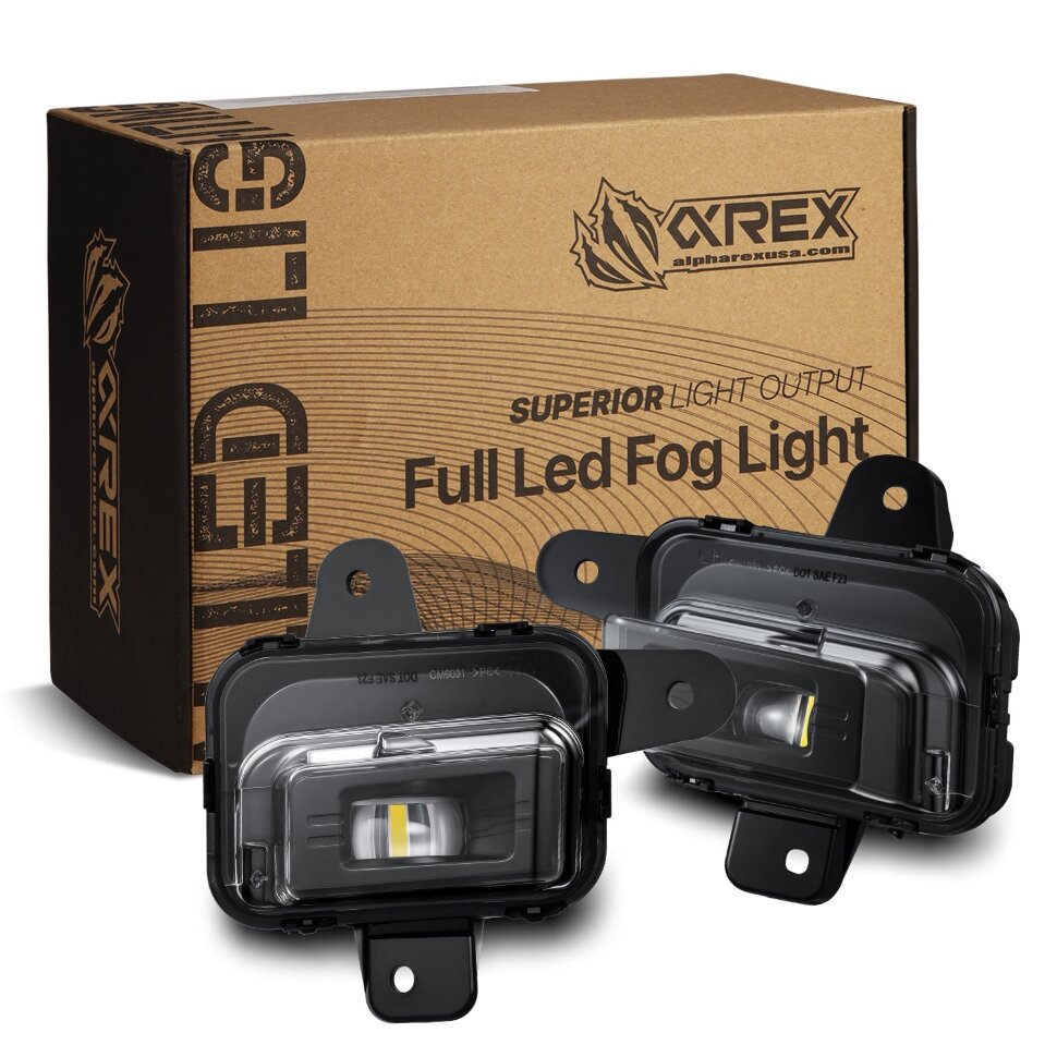 AlphaRex 210021 Led Projector Fog Lights GMC Sierra 1500 22-25