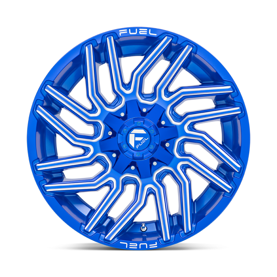 Колесный диск Fuel Off Road Typhoon Anodized Blue Milled 22x12 ET-44 D77422207047