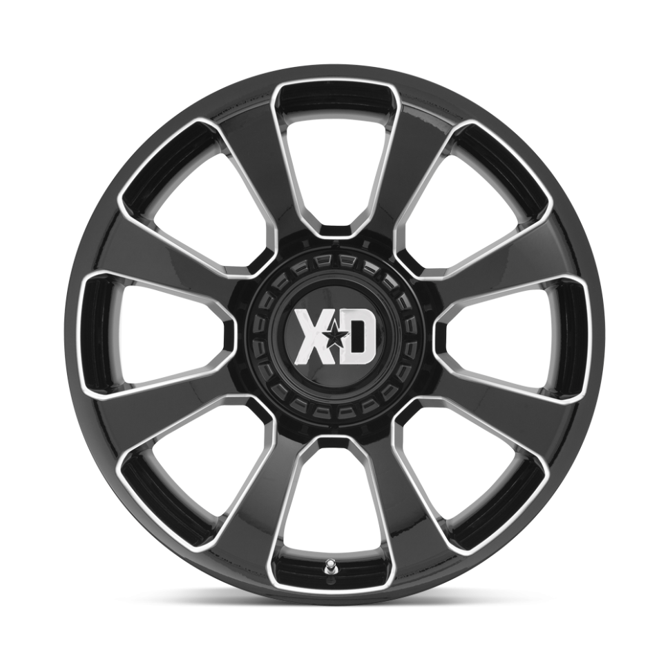 XD Wheels XD85429067900 Reactor Wheel Gloss Black Milled W/Red Tint 20x9