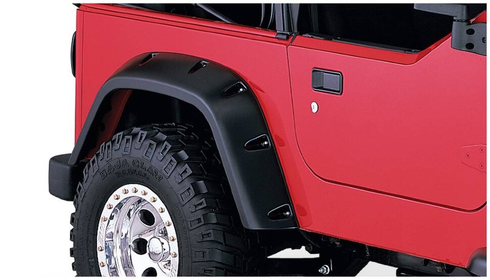 Расширители колесных арок Jeep Wrangler TJ 00-06 к-кт 4 шт. Pocket Style Bushwacker 10917-07
