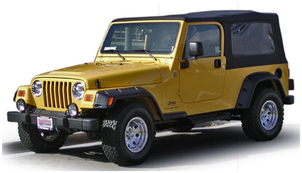 Расширители колесных арок Jeep Wrangler TJ 00-06 к-кт 4 шт. Pocket Style Bushwacker 10917-07