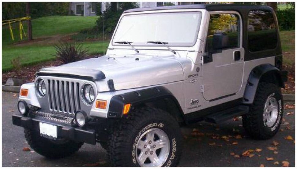 Расширители колесных арок Jeep Wrangler TJ 00-06 к-кт 4 шт. Pocket Style Bushwacker 10917-07