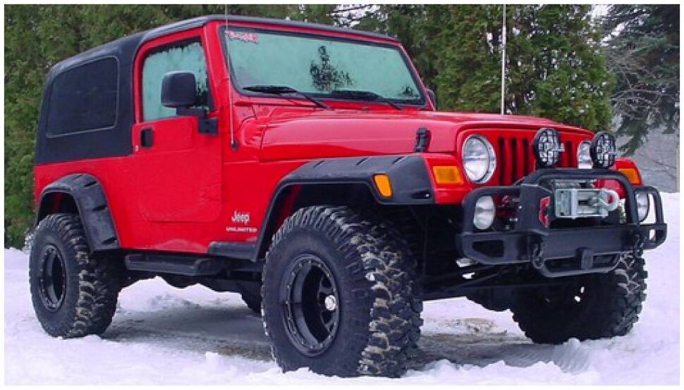 Расширители колесных арок Jeep Wrangler TJ 00-06 к-кт 4 шт. Pocket Style Bushwacker 10917-07