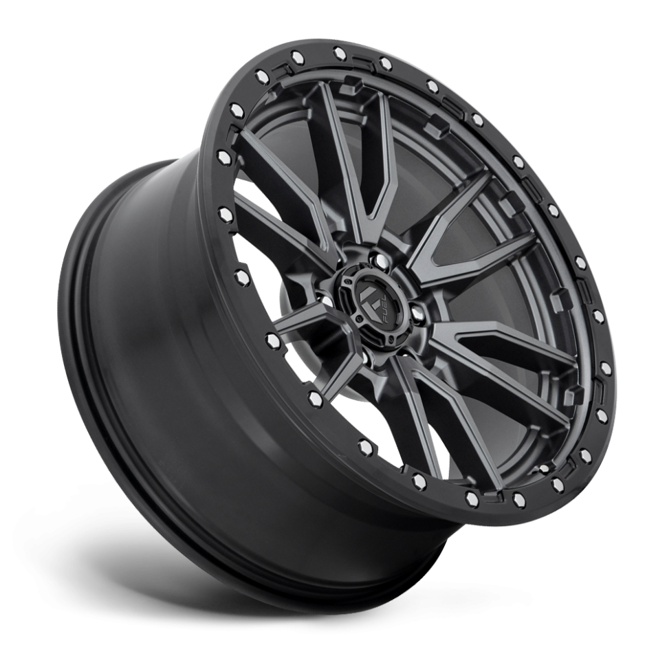 Fuel Off Road D68018908757 Rebel 6 Wheel Anthracite Center W/Black Lip 18x9 +20