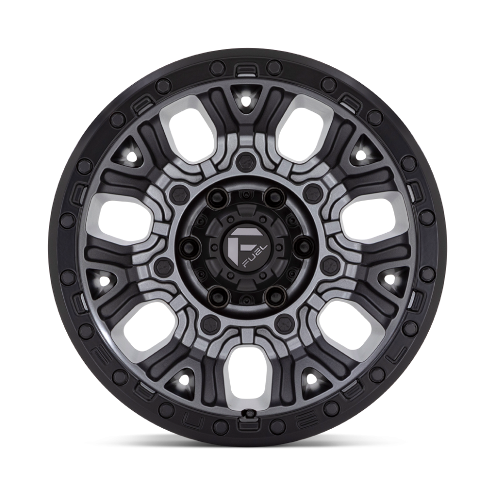 Колесный диск Fuel Off Road Traction Matte Gunmetal W/Black Ring 20x10 ET-18 D82520007547