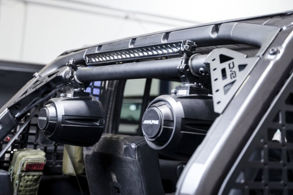 Кріплення задніх динаміків та підсвітки Jeep Wrangler JL 18-25 4 Door DV8 Offroad SBJL-01