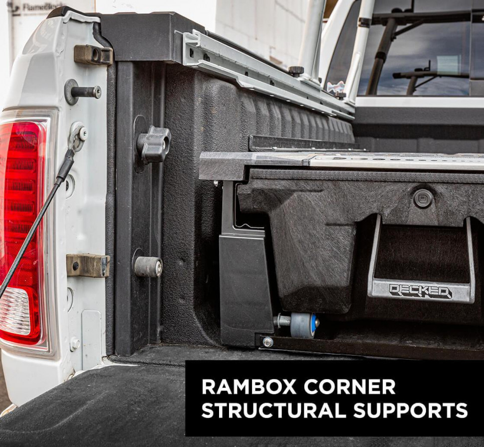 Decked DR8 Truck Bed Storage System Dodge Ram 09-22 5'7" RamBox