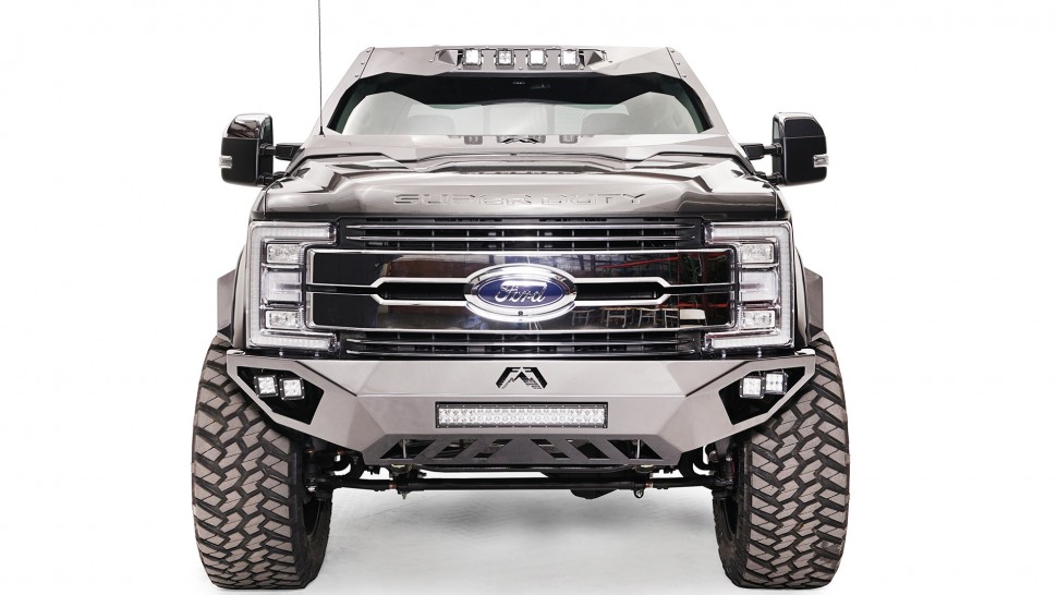 Fab Fours FS17-V4162-1 Open Fender Front Bumper With Pre-Runner Guard Ford F-250/F-350 17-22