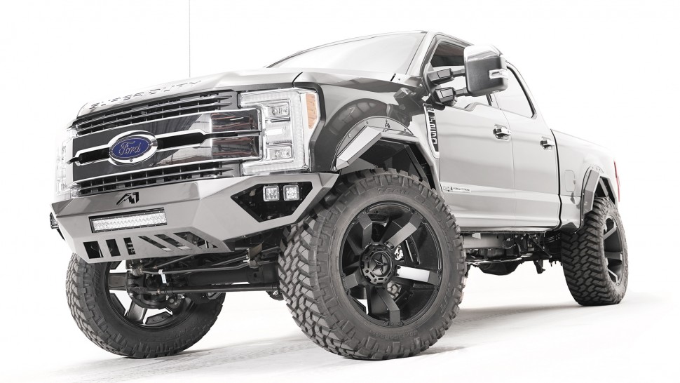 Fab Fours FS17-V4162-1 Open Fender Front Bumper With Pre-Runner Guard Ford F-250/F-350 17-22