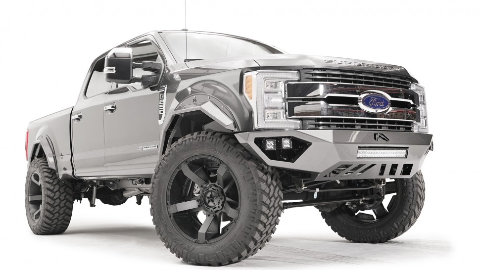 Fab Fours FS17-V4162-1 Open Fender Front Bumper With Pre-Runner Guard Ford F-250/F-350 17-22