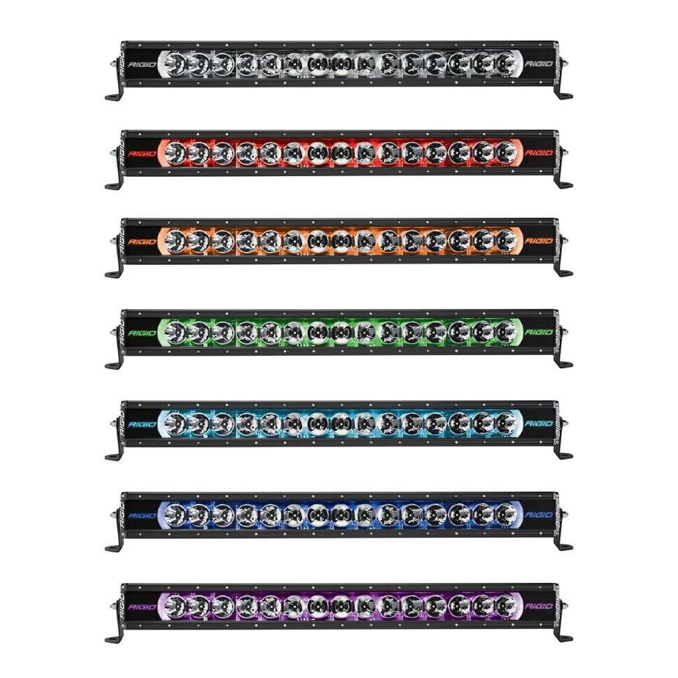 Світлодіодна Led балка з RGB підсвіткою 30" Spot/Drive Rigid Industries 230053