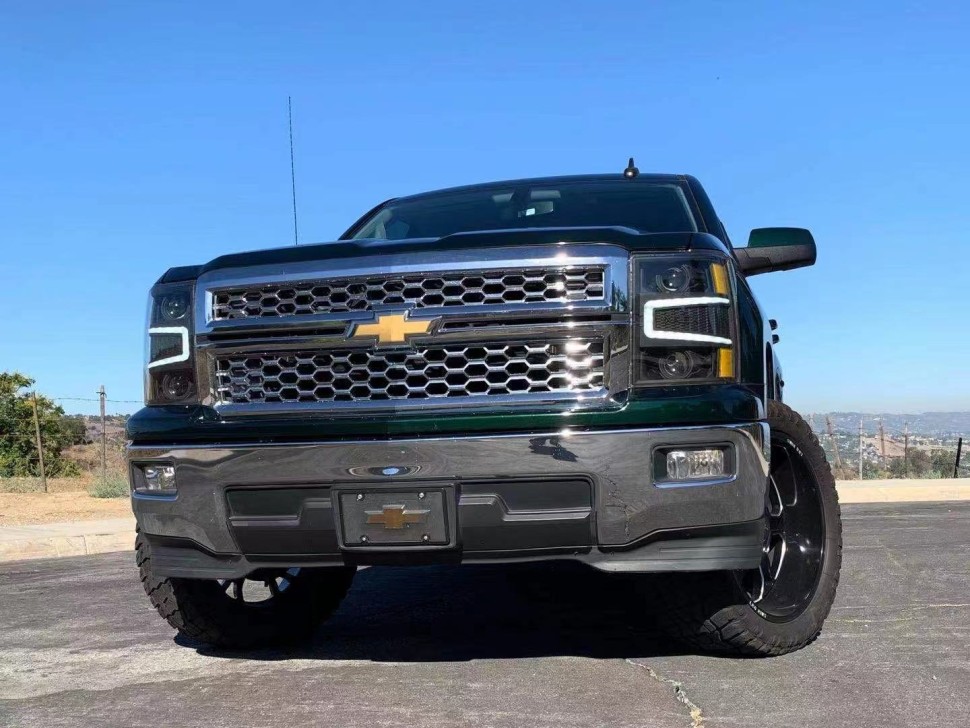 Комплект передних галогеновых фар Chevrolet Silverado 1500 14-15 PRO-Series AlphaRex 880246
