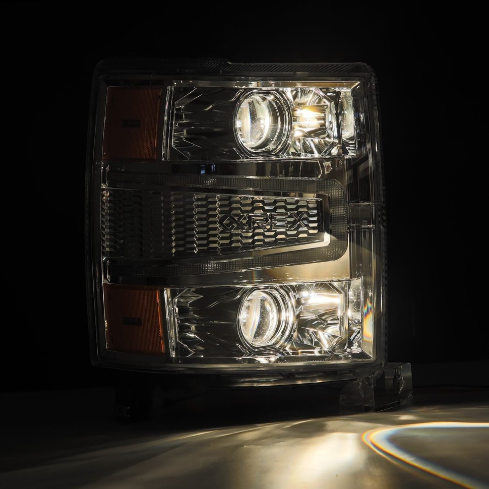 Комплект передних галогеновых фар Chevrolet Silverado 1500 14-15 PRO-Series AlphaRex 880246