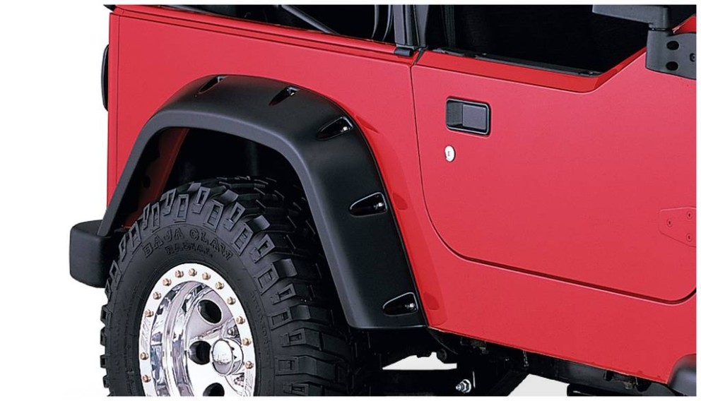 Расширители колесных арок Jeep Wrangler TJ 00-06 задн 2шт. Pocket Style Bushwacker 10042-07