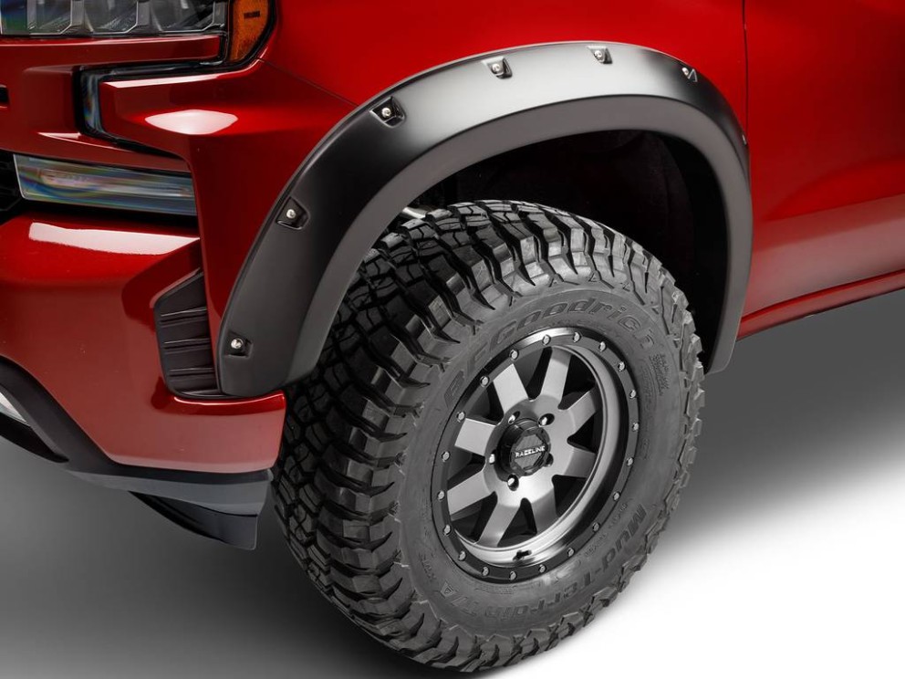 Bushwacker 40927-02 Pocket Style Fender Flares Set 4 PC Chevrolet Silverado 1500 19-22