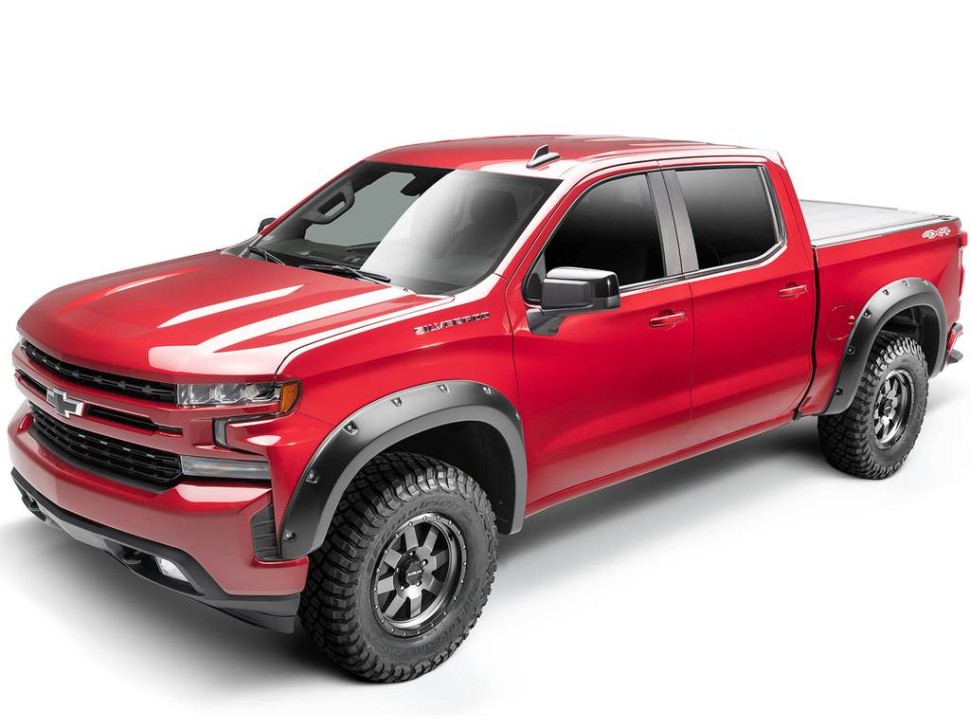 Bushwacker 40927-02 Pocket Style Fender Flares Set 4 PC Chevrolet Silverado 1500 19-22