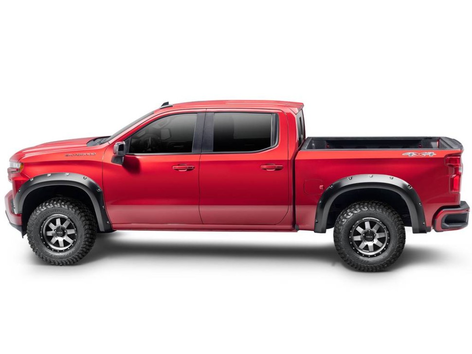 Bushwacker 40927-02 Pocket Style Fender Flares Set 4 PC Chevrolet Silverado 1500 19-22