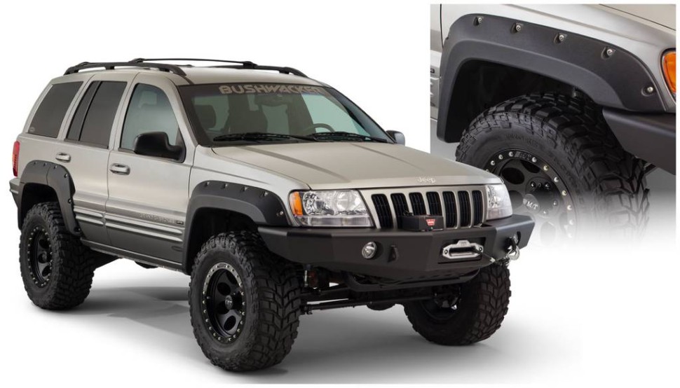 Расширители колесных арок Jeep Grand Cherokee 00-04 к-кт 4 шт. Cut Out Bushwacker 10926-07