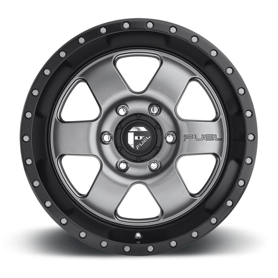 Fuel Off Road D61918908250 Podium Wheel Matte Gun Metal Black Bead Ring 18x9 +1