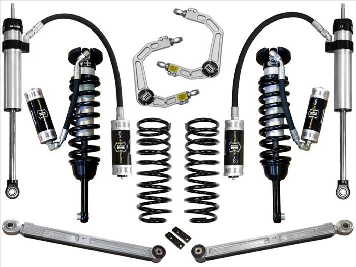 ICON K53055 Stage 5 Suspension System 0-3.5" w Tubular UCA Toyota FJ Cruiser/4Runner 03-09