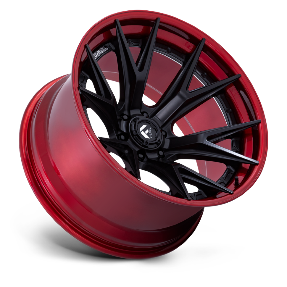 Fuel Off Road FC402MQ20906801 Catalyst Wheel Matte Black W/Candy Red Lip 20x9 +1